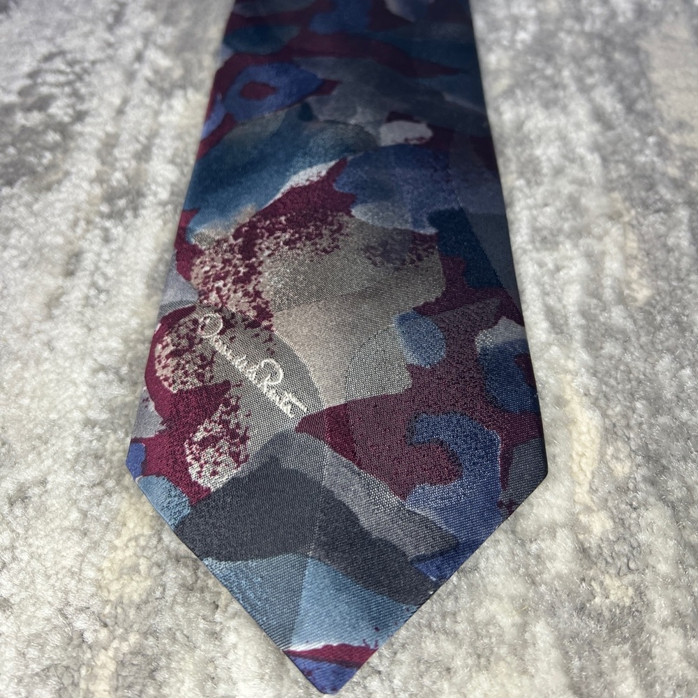 Vintage Designer Oscar De La Renta Studio Mens Ties 58”